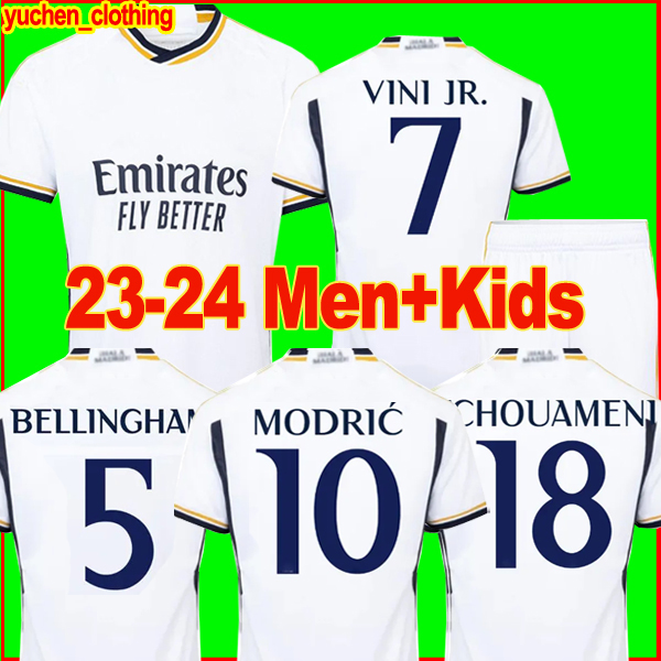 

2023 BELLINGHAM VINI JR soccer jerseys Tchouameni 23  football shirt Real Madrids CAMAVINGA ALABA Rodrygo WOMEN Camisetas men kids kit uniforms, 23-24 gk