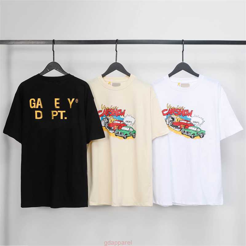 

Tees Galleries T Shirts Mens Polos Women Designer T-shirts cottons Tops Man S Casual Shirt Luxurys Clothing ClotheS-XL, Black1