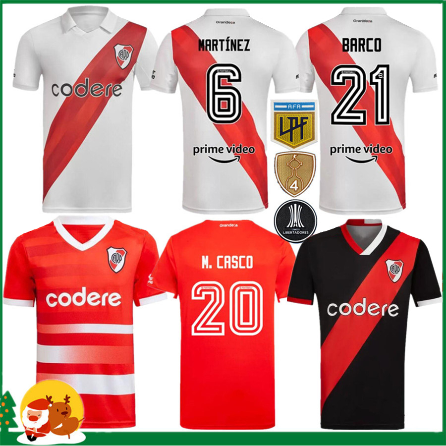 

23 24 River Plate Soccer Jerseys QUINTERO DE LA CRUZ SUAREZ BORJA SOLARI BELTRAN LONDONO ZUCULINI PALAVECINO ARCO 2023 Home Away Football Shirt, 22/23 away