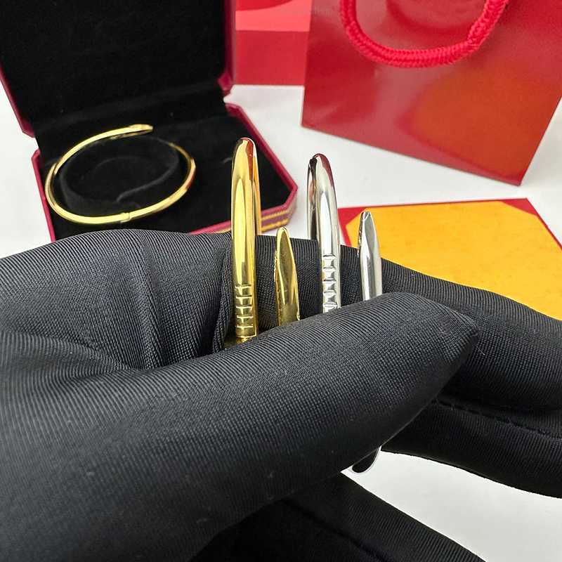 

Bangle Classic Nail Bracelet Love Gold Braclet Designer Bracelet Gold Silver Rose Gold Cuff Bangle with Diamonds Bracelets Womens Mens Bracelet