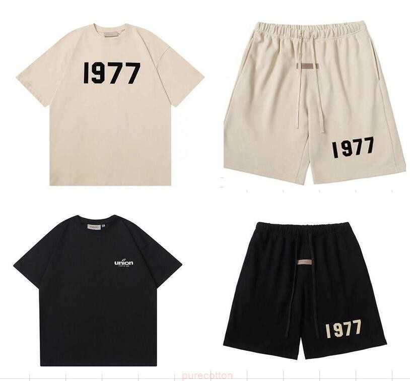 

FOG Ess Fashion Men Women friends t shirt cotton tshirts Skateboard Hip Hop Oversize High Street Unisex Couples Clothing Size 23, S5