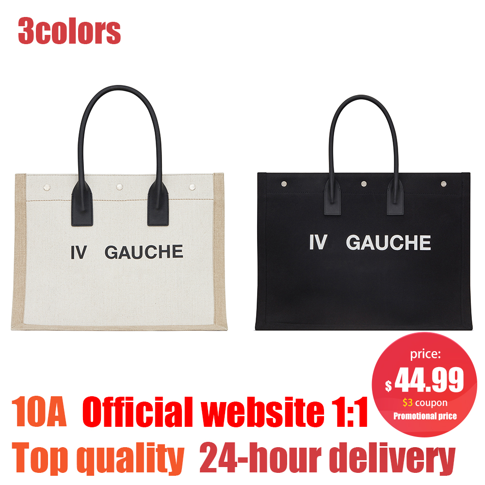 

Rive Gauche handbags shopping Womens fashion shoulder luxury Canvas bags mens Large Totes clutch duffle hobo Linen cosmetic Luggage travel bag Beach pochette lady