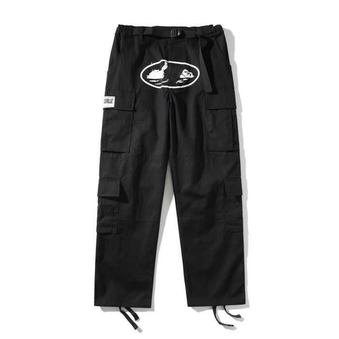 

Mens Corteiz Designer Cargo Pants Casual Street Wear Hip Hop Printed Pant Multi Pockets Straight Loose Couple Trousers Sweatwears Gw9b, Black