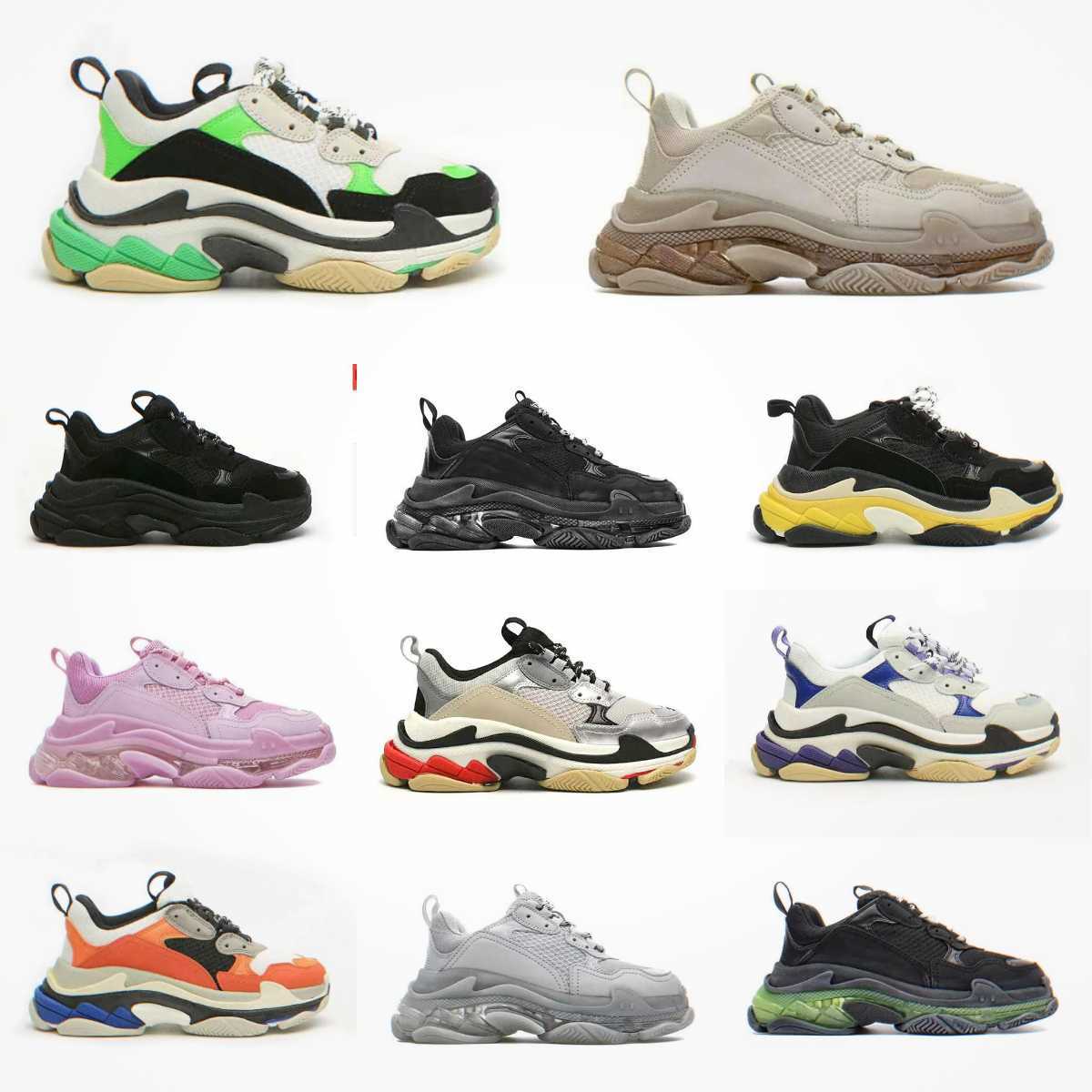 

Designers Crystal Bottom 17w Women Mens Casual Shoes Newests Dad Platform Luxury Triple S Black White Red Blue Brand Paris Flat Multi-color Trainers Sneakers S9, Please contact us