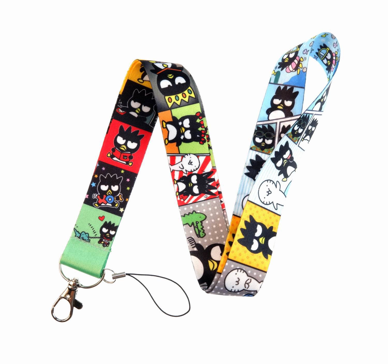

kids designer Keychain penguin Cartoon Lanyards for keys Comedy Figure Neck Strap Phone USB ID badge Holder Anime Lanyard Kids Gift BH0508
