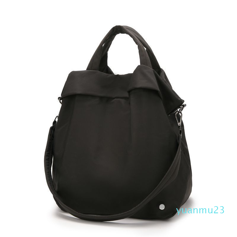 

Yoga bag lulu tote bag sports leisure shoulder waterproof bag portable large capacity solid color lulus bags 18L 212, Red