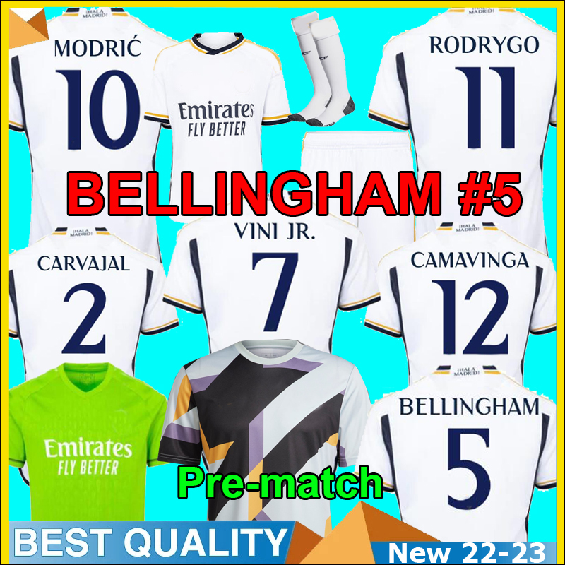 

23 24 BELLINGHAM soccer jerseys VINI JR Fran Garcia 2023 2024 football shirt REAL MADRIDS ALABA HAZARD ASENSIO MODRIC MARCELO VALVERDE men kids kit Camiseta de Futbol, Kids 22 away