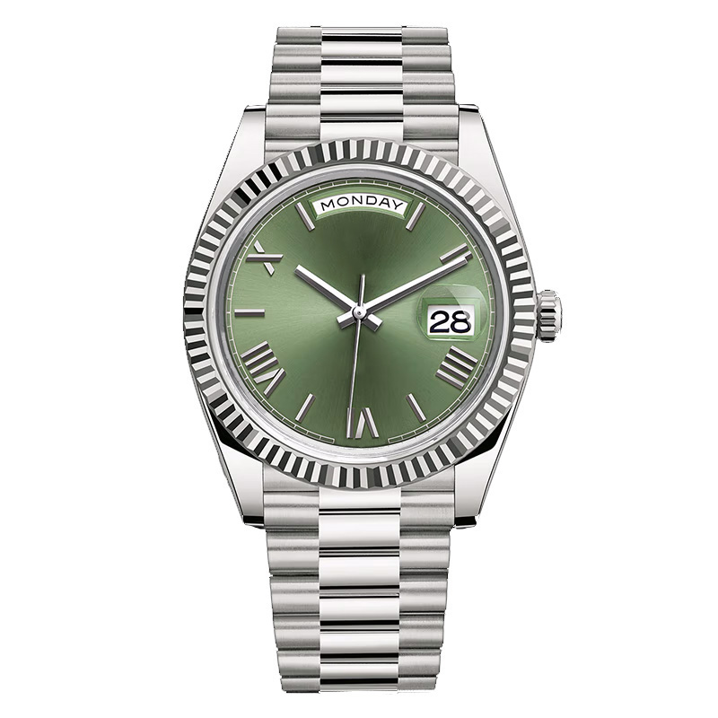 

Designer Watch Mens Watches Man Watch Day&date Automatic Wristwatch 40mm 2813 Auto Movement Sapphire Glass Stainless Steel Presidential Strap Orologio Di Lusso, Color9