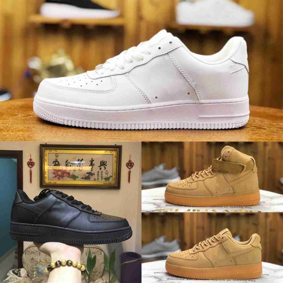 

2023 Airforce 1 Classic Running Shoes One Skateboarding Ones High Low Cut Trainers Forces 1s Original Skate Sports Retro Triple White Black Wheat Airs Sneakers S17, Please contact us