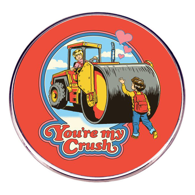 

crush brooch Cute Anime Movies Games Hard Enamel Pins Collect Metal Cartoon Brooch Backpack Hat Bag Collar Lapel Badge, As picture