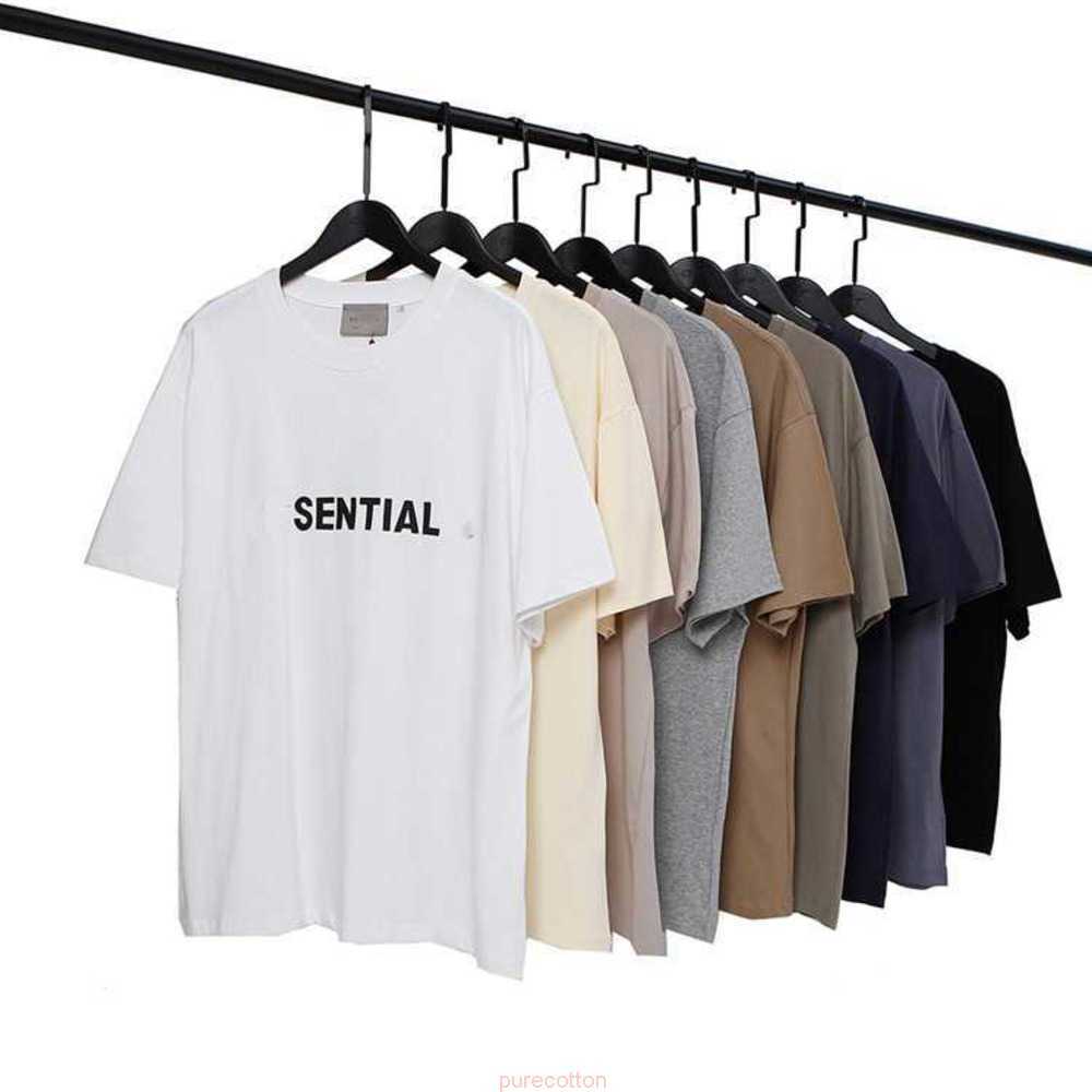 

FOG ESS Summer Apparel Mens Women Designers T Shirts Tees Fashion Tops Man S Casual Chest Letter Shirt Luxurys Clothing Street Shorts Sleeve Clothes Tshirts 23Ss