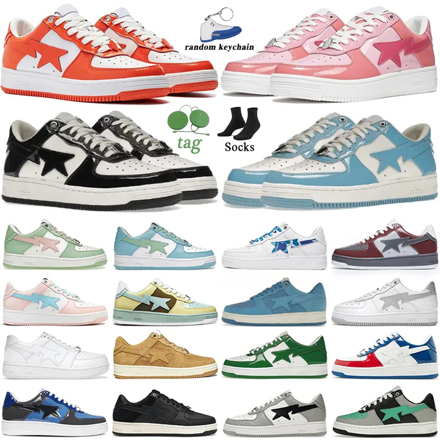 

men women designer Running shoes luxury sports sneakers Fashion brand Star Sneaker Black White Combo Pink Suede Pastel Blue Burgundy Grey Casual Outdoor trainers