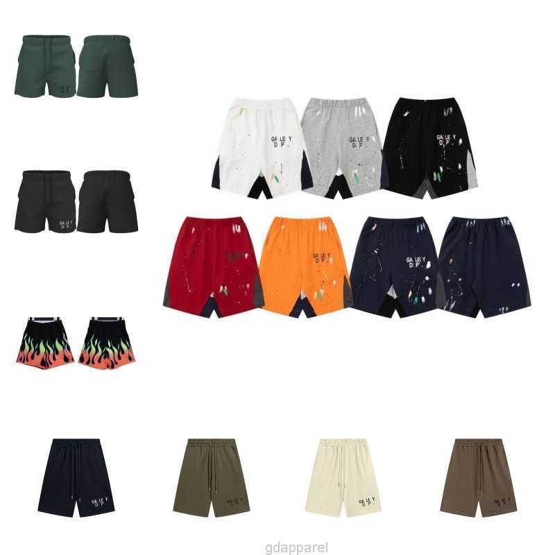 

Mens Shorts Pants Galleries Hand-painted Splash Printing Shorts drawn doodle Letter Men's Women's Couple Loose Versatile Casual Pants Straight