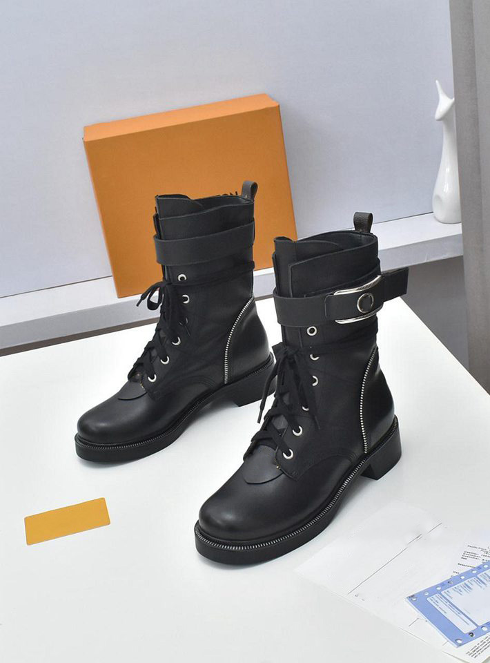 

High Quality Ankle Boots Designer luis Leather Boot Heels Women Winter Low Heel Boots Luxury vuttonity for Woman sadsads
