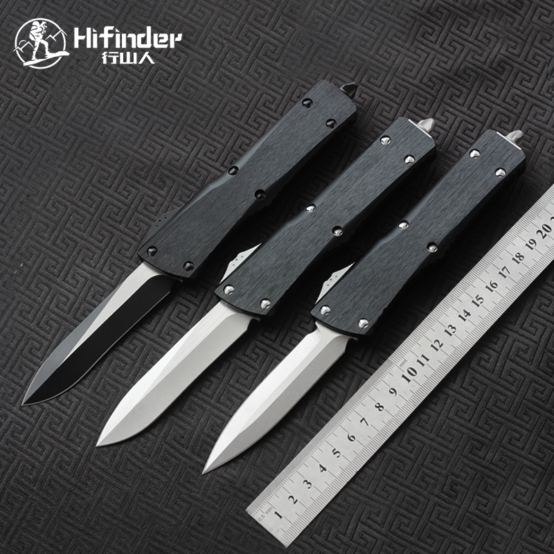 

Hifinder made M390 blade handle 7075 aluminum Survival EDC Camping hunting outdoor kitchen tool key utility knife
