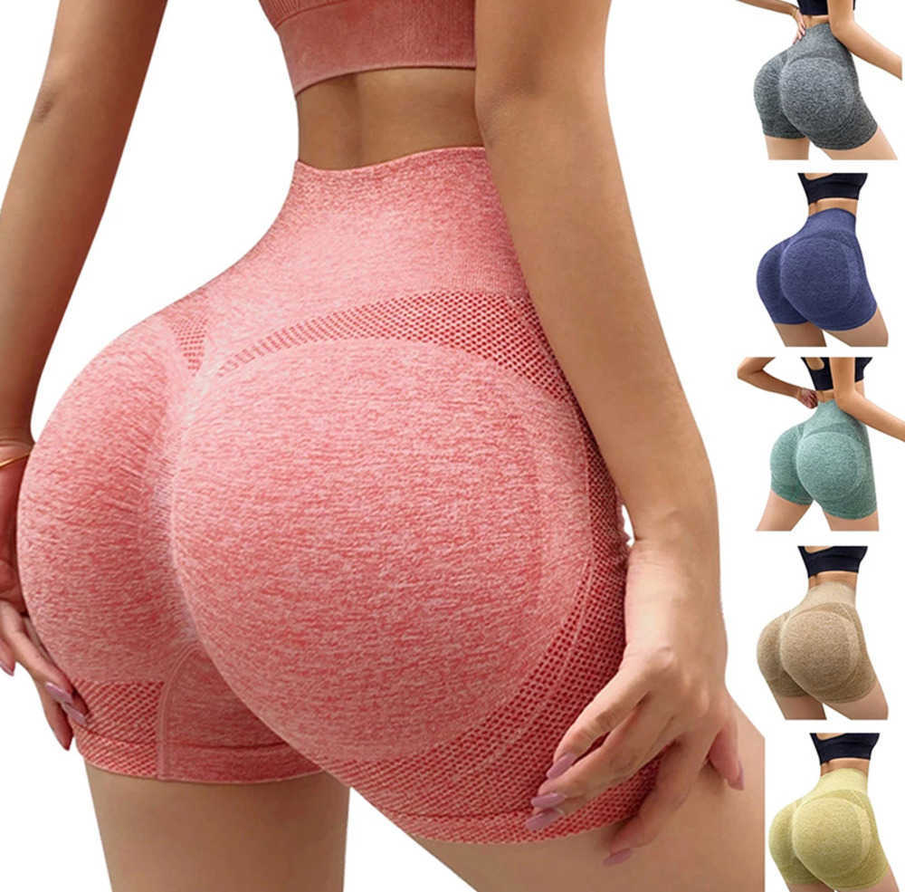 

Lady Yoga Shorts High Waist Workout Fitness Lift Butt Trousers Women Gym Running Short Pants Sportswear, Black