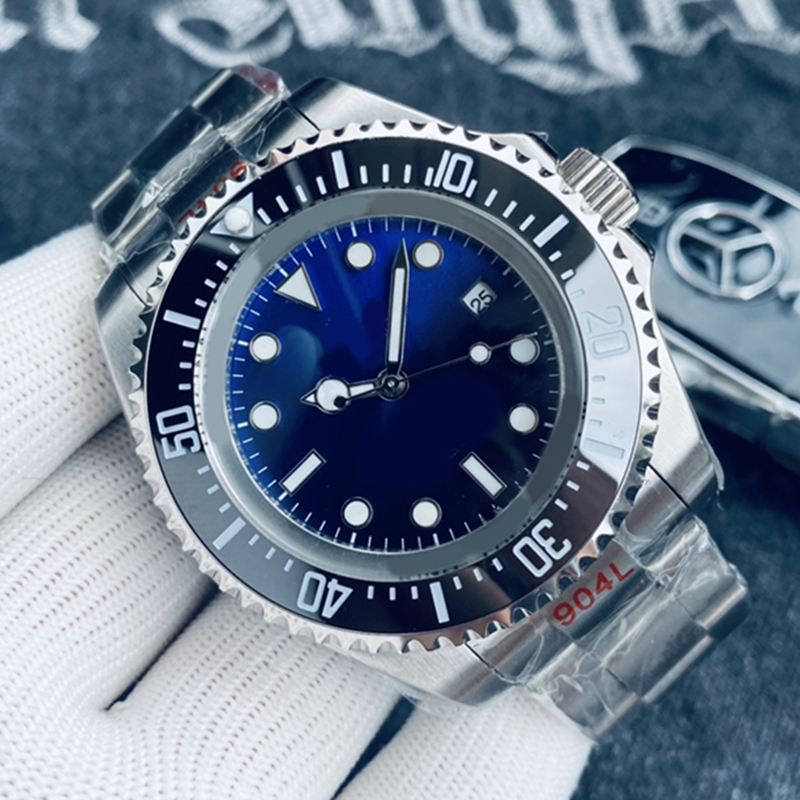 

Dhgate watches Luxury mens watch Sea Gradient dial 44m gold Dweller Watch sapphire 904L stainless steel Automatic Mechanical waterproof luminous Montre De Luxe ST9