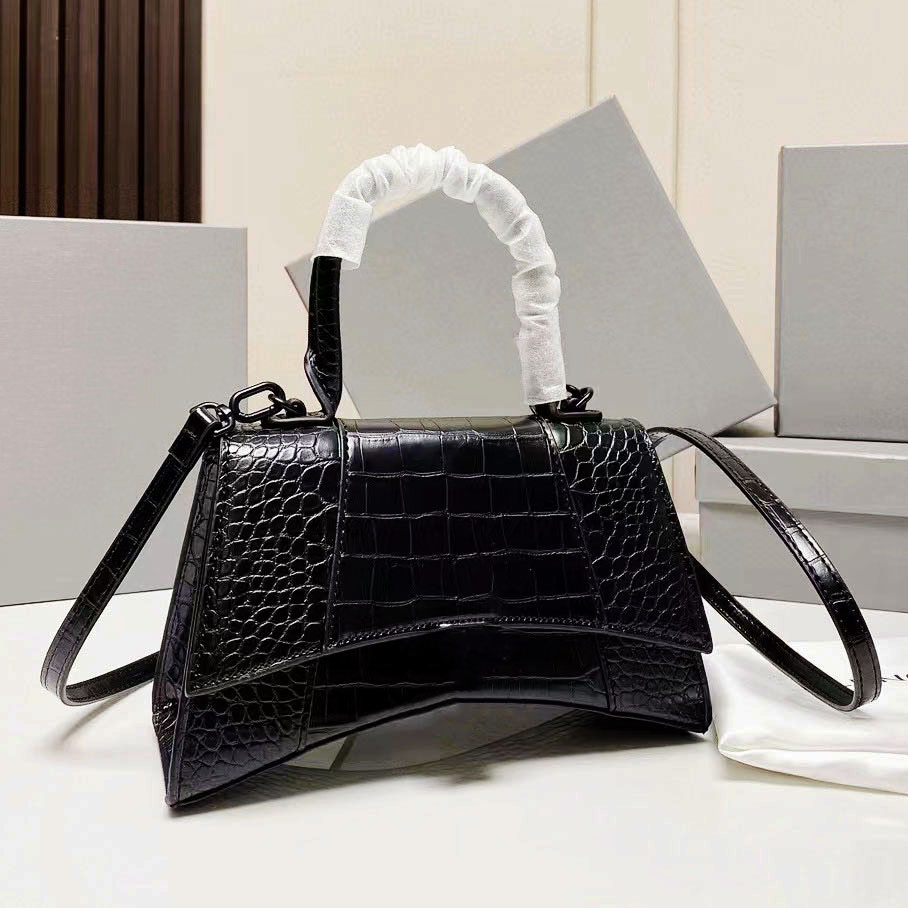 

Designer Bag hourglass bag handbag Crossbody Bag Shoulder Bags Black Crocodile-Embossed Cow Leather Handbag 10A Quality Clutch Bag, Light blue