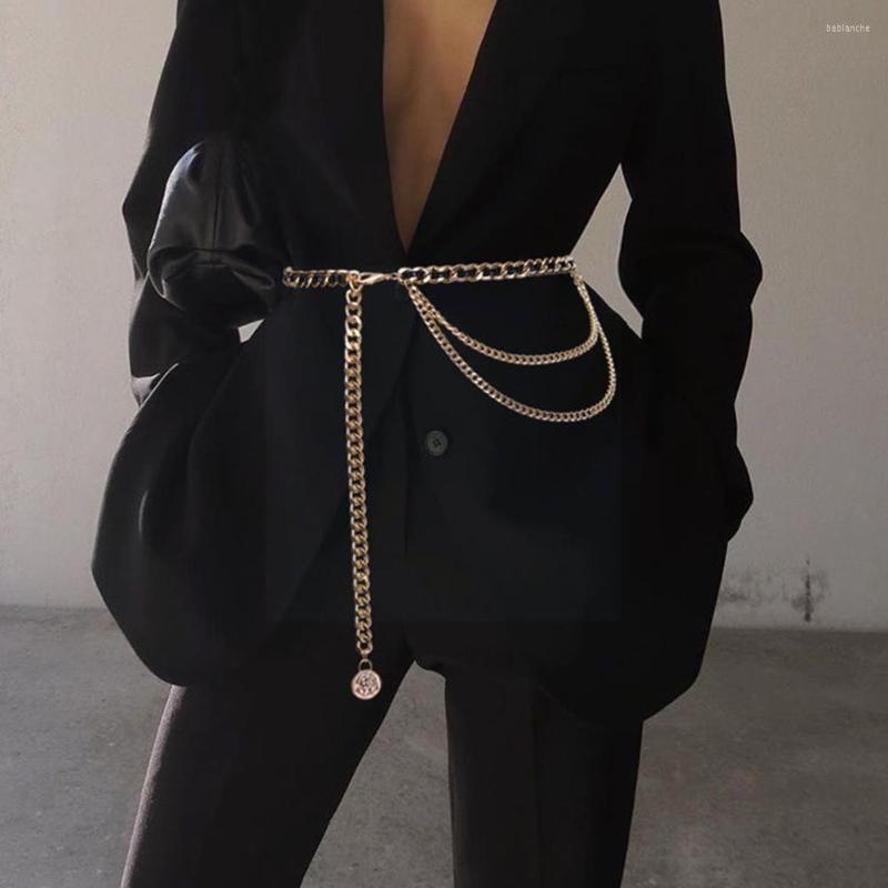 Belts Metal Chain For Women Waistbands Long Tassel Designer Waist Suitable Jeans Suit Dress Be X7q0-image-877065573