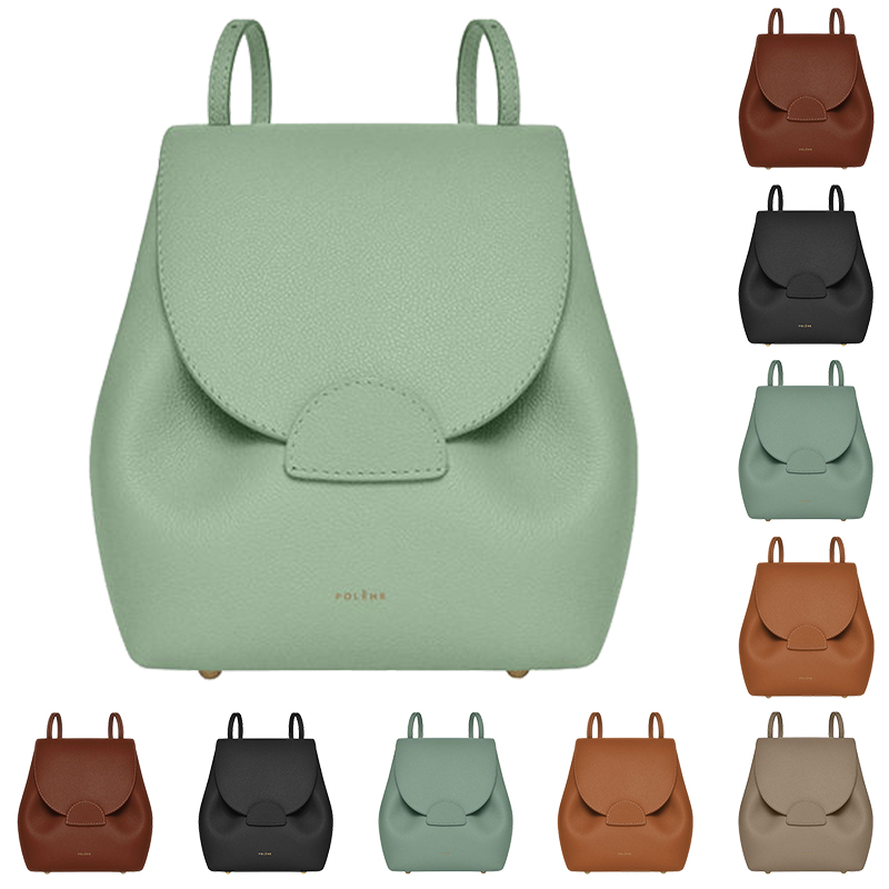 

Womens classic sac Polene numero designer backpack bag Luxurys Leather tote handbags bookbag School Bag mens nano Cross bodys back pack clutch Shoulder Luggage bags, Light green