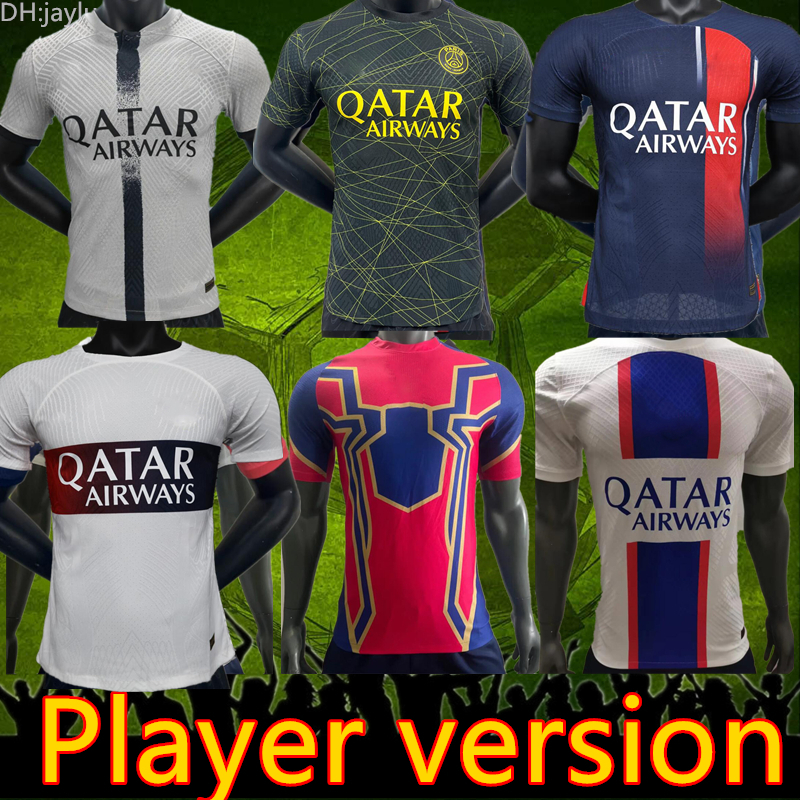 

23 24 Player version 2023 2024 soccer jerseys maillot de foot MBAPPE HAKIMI MARQUINHOS VERRATTI Paris football shirt 22 23 24 SERGIO RAMOS FABIAN psgs home away, Image