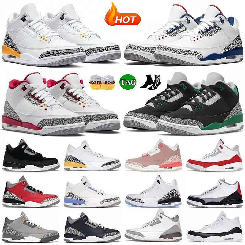 

Jumpman 3 Women Men Basketball Shoes Designer Casual Sneakers Muslin Oreo White Cement Black Cat Slim Shady Cardinal Racer True Blue Varsity Royal Outdoor Sports