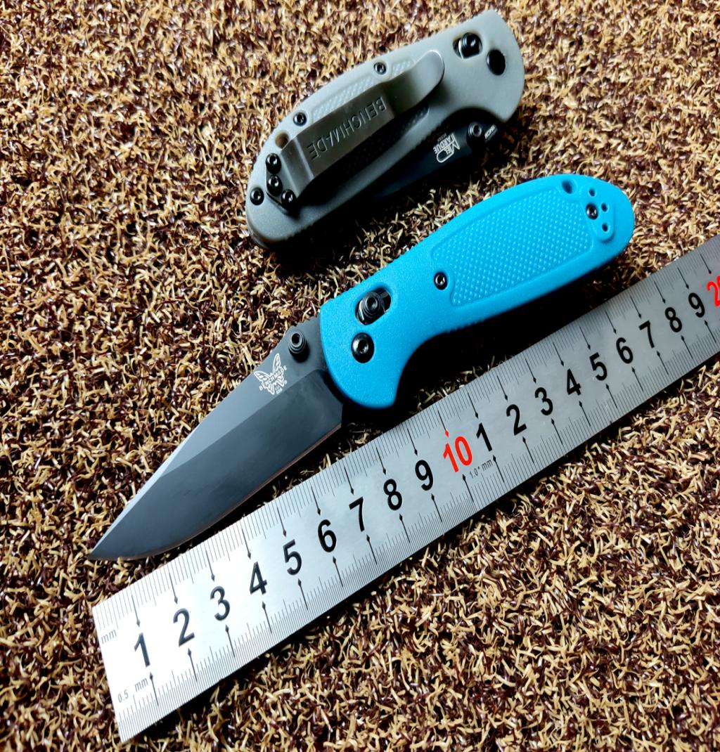 

Benchmade Mini Griptilian AXIS Lock Folding Knife 291quot 154CM Satin Drop Point Plain Blade Blue Noryl GTX Handles 556BLU2249770