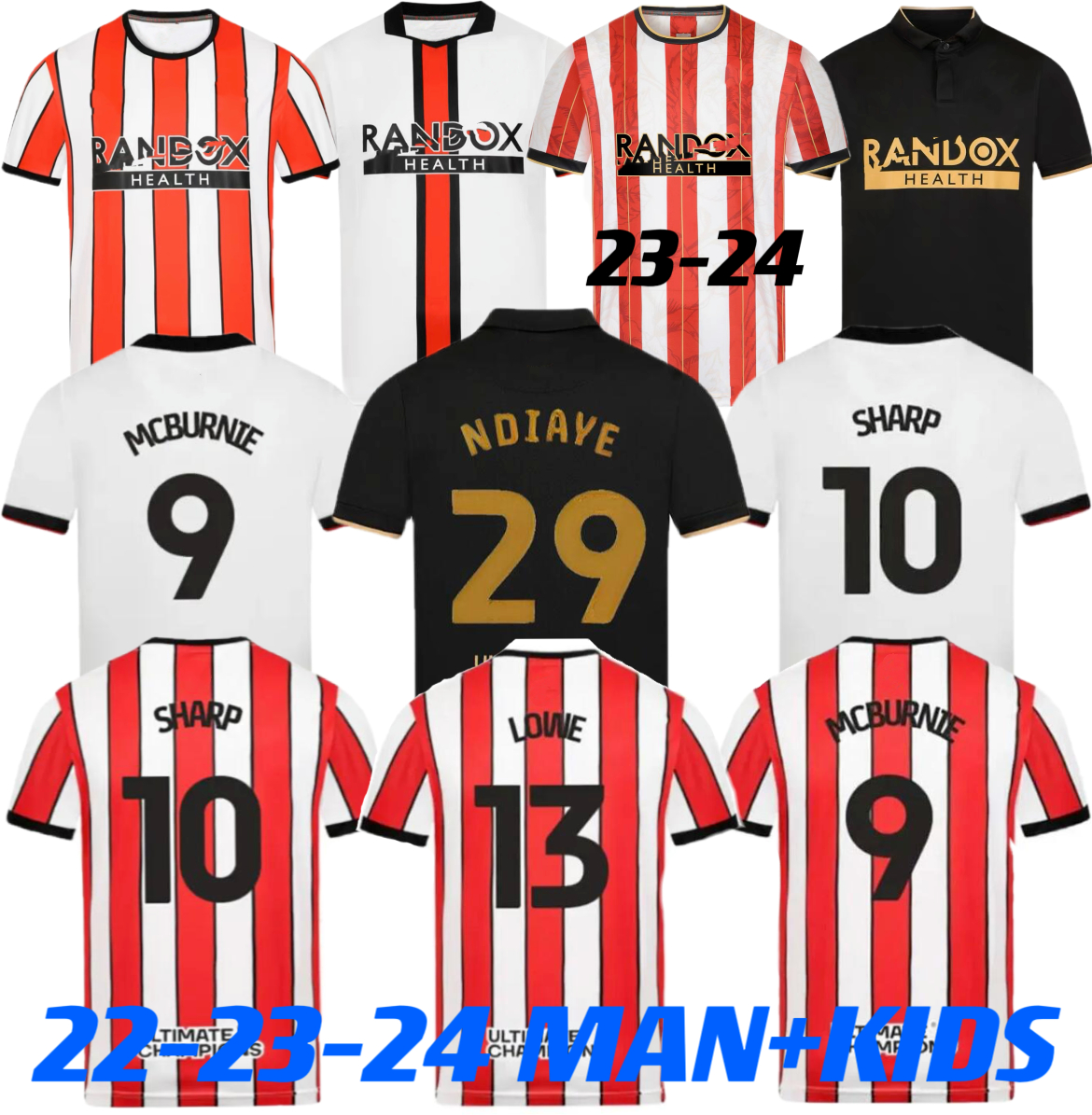 

s4xl 22 23 24 sheffield soccer jerseys limited edition promotion kit sander berge united john egan rhian brewster anel ahmedhodzic jayden men kids football shirt, 22-23 3rd