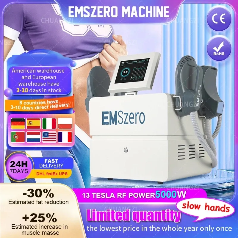

DLS-EMSzero 14 Tesla RF Hiemt Electromagnetic Sculpting Butt Lift Machine Muscle Stimulator Shaping Massage Equipment Salon 2023