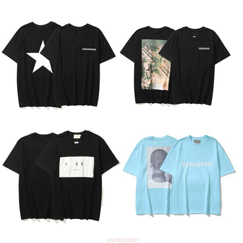 

designer Essentia mens t-shirts men women fashion designer ess t-shirt street casual fog short sleeve tees cotton stereo printing shirt