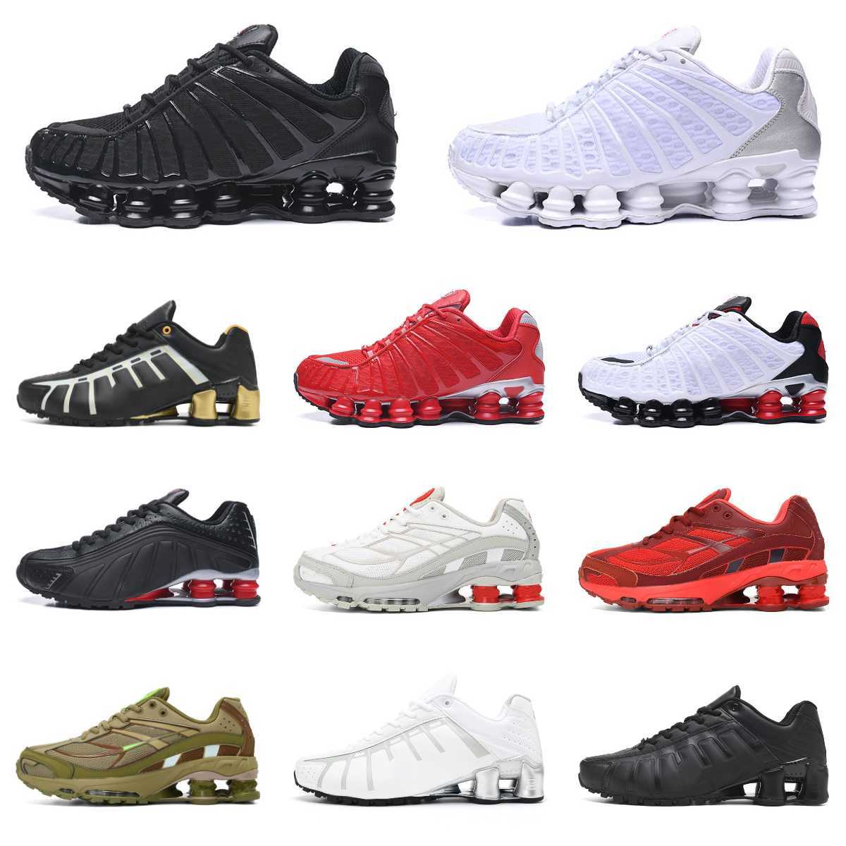 

SHOXs DELIVER Running Shoes Mens Shoxs 809 AVENIVE OZ NZ 802 R4 301 Triple Black Matte White Red Pink Green Metallic Silver Racer Blue Outdoor Trainers Sports Sneakers, Shox 14