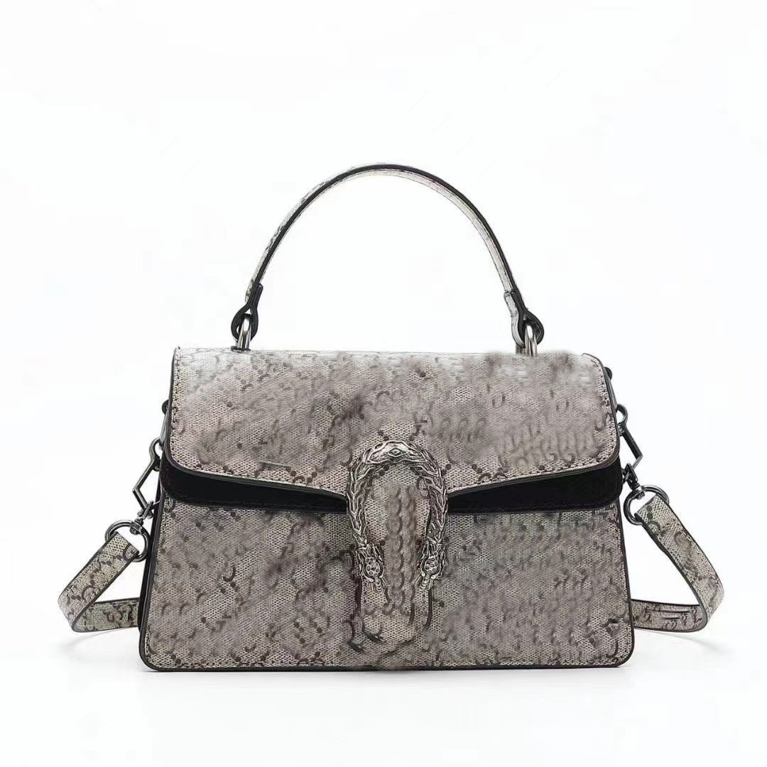 

Handbag Luxury Designers Bags Shoulder Flap Chain Bag Wallets Totes Double Letters Tiger Head Beads Chains Hasp Square Purse, Box