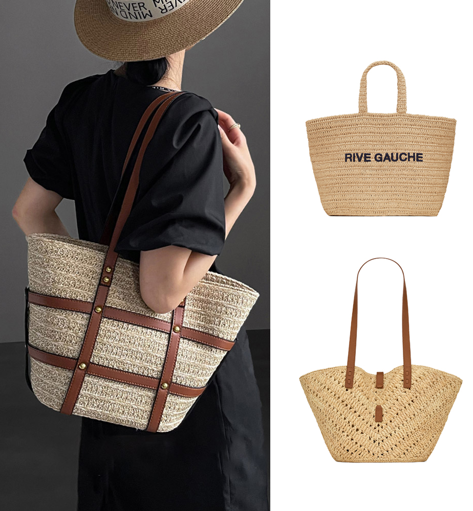 

Cross Body shop Luxury high quality Designer bag Rive Gauche weekender Shoulder Basket Bags Totes handbags large Womens mens Top handle lady weave Clutch beach Bags