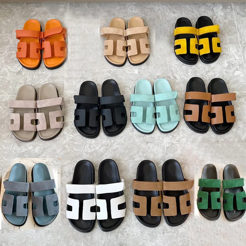 

10A designer sandles chypre h sandal flat man slipper womans sandalias luxzury real leather denim slides mens 2023 designer unisex summer Beach sandal casual, 14