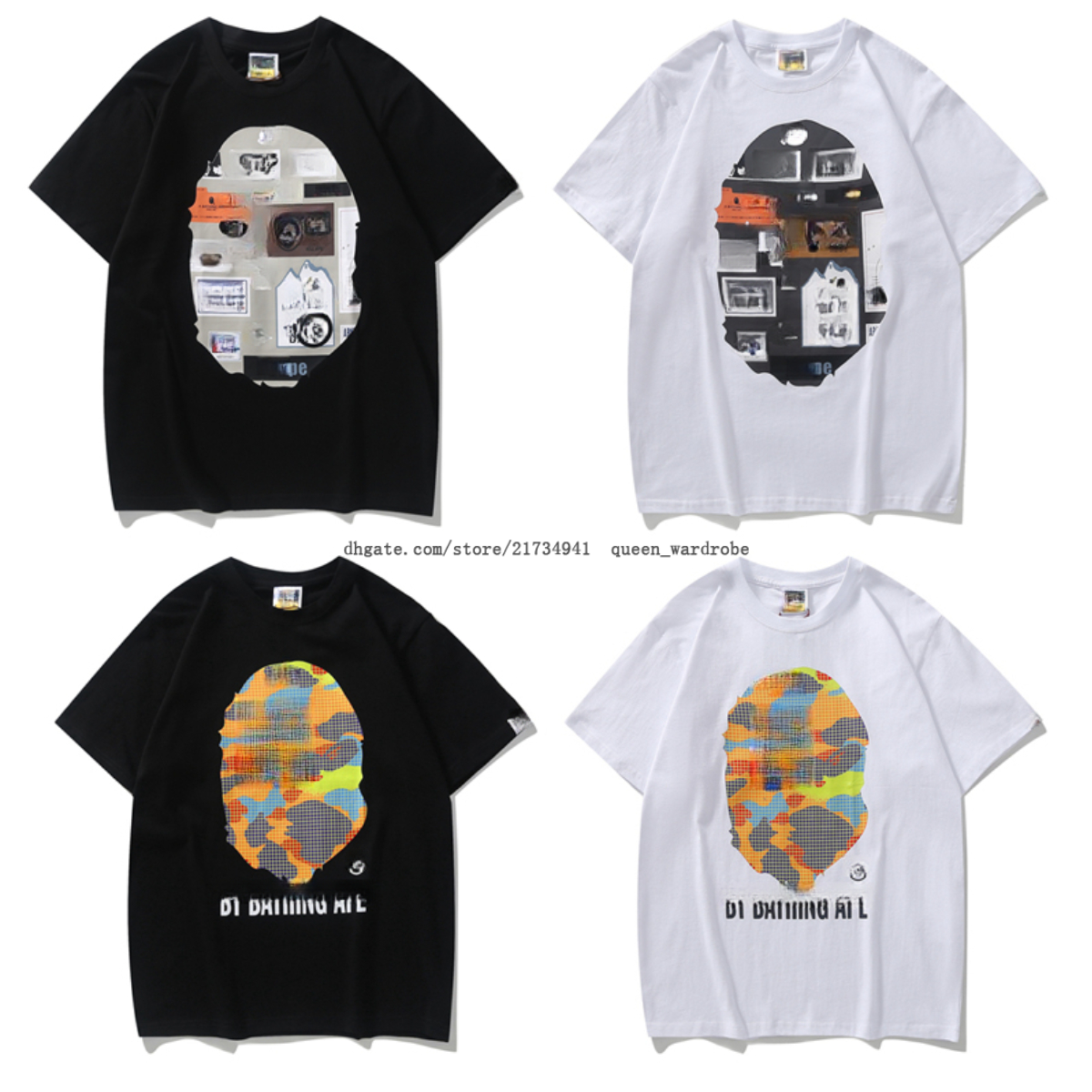 

Shark Tshirts Summer Mens Designer Shirt Shorts Oversized T Shirts For Men Designer Tshirt Men Clothes Designer Bathing Ape Tshirts Bathe ape Tshirt