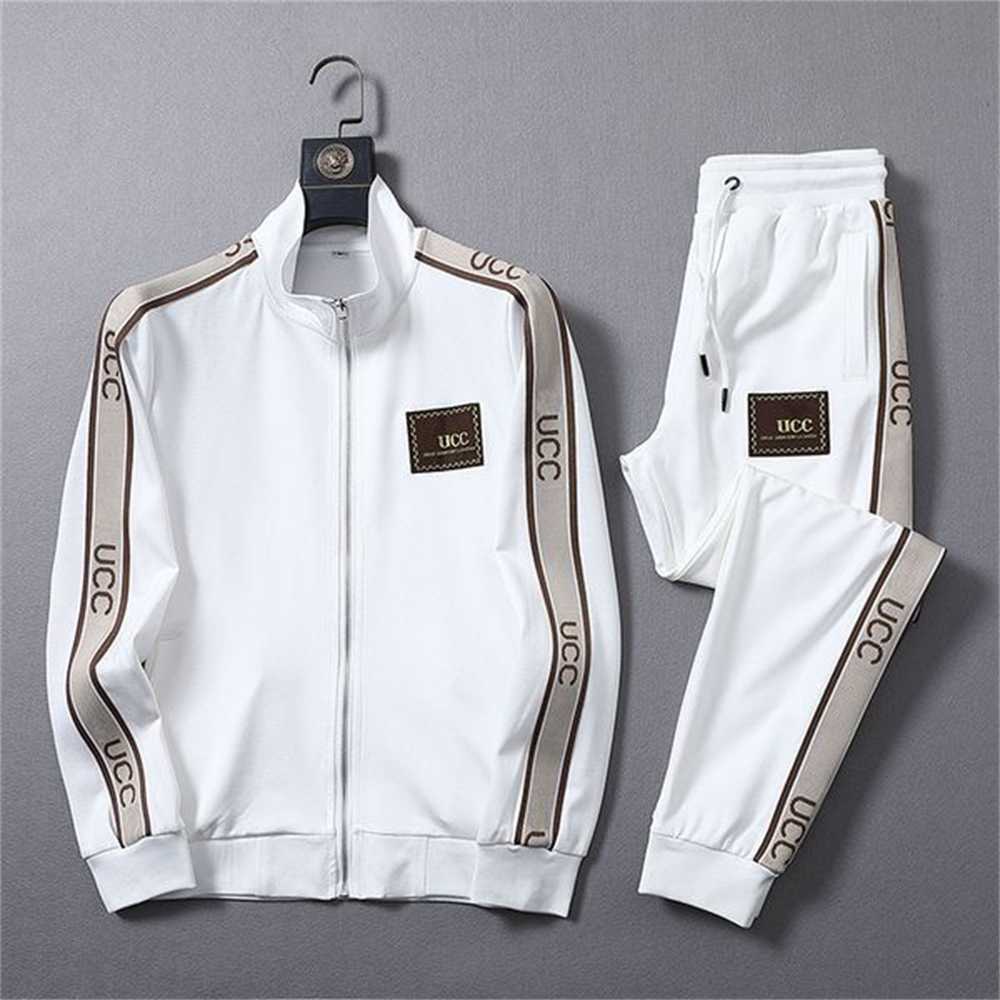 

Designers mens womens autumn tracksuits Rainbow Stripe track suit coats man designers jackets hoodies pants sweatshirts sportswear 0B2W GHO7, Black