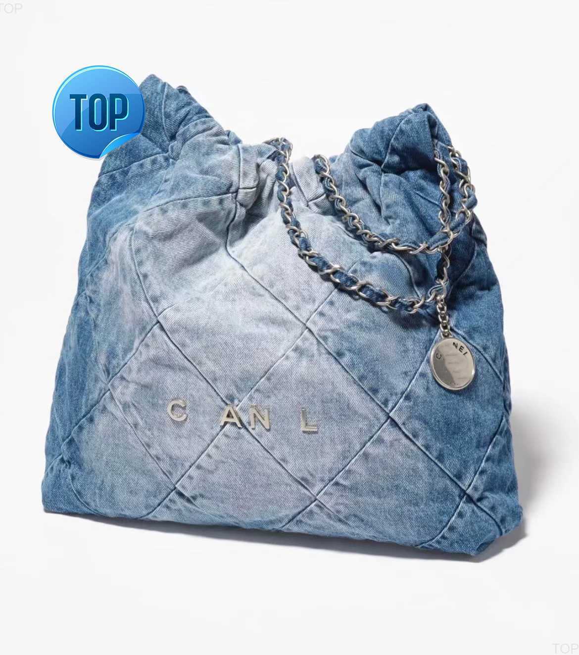 

Channel tote underarm bag senior sense spring and summer presold leather retro Internet celebrity fashion shoulder female HGhHG, Blue