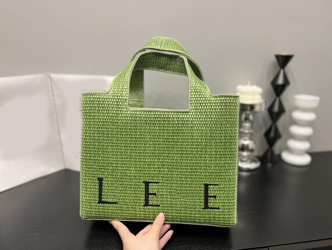 

New designer fashion handbag Women's large capacity shopping bag with basket Small straw bag Beach bag Holiday handbag, Yellow