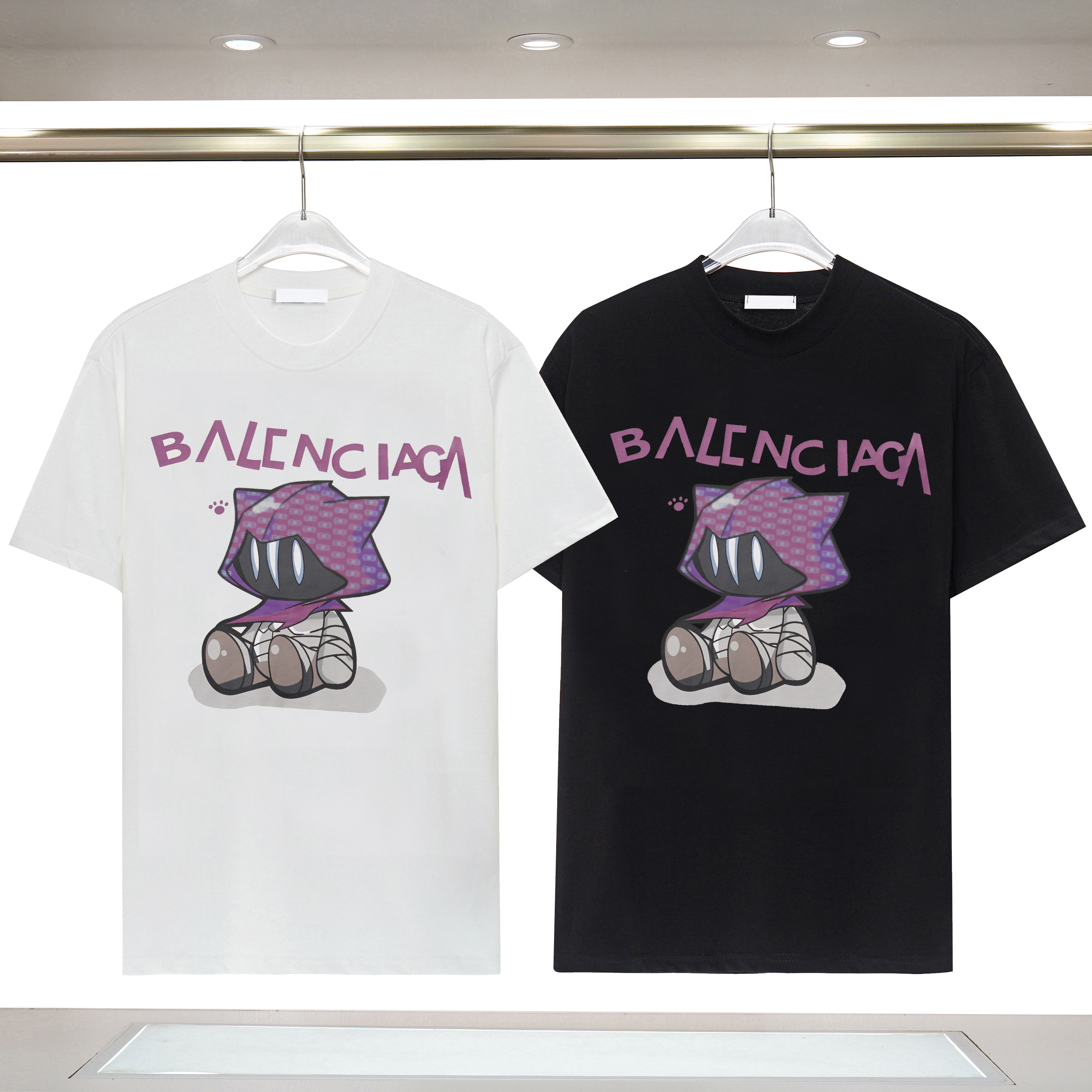 

Designer Men's and Women's T shirt Spring/Summer Printed Letter Tees High Quality Cartoon Pattern Black White Couple Top Tshirt