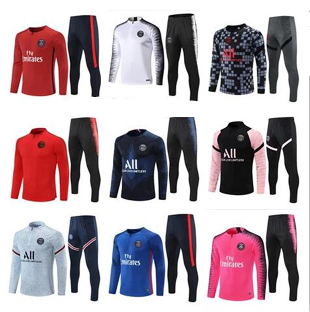 

20 21 22 Paris tracksuits training psgs chandal 22 23 mbappe kit survetement foot tuta retro futbol Soccer football men and kids 10/2XL