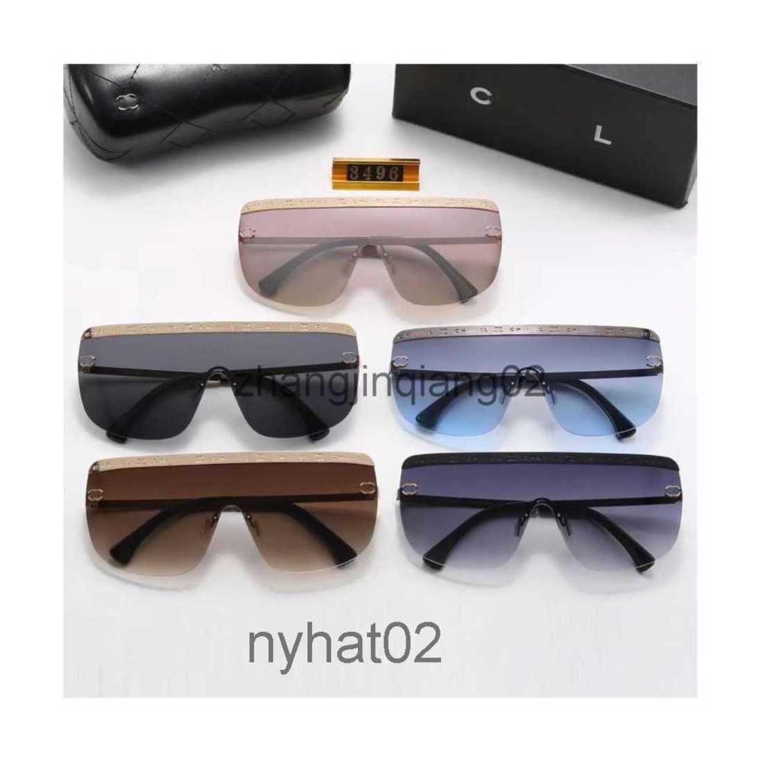 

Designer Channel Sunglasses Cycle Luxurious Fashion Sports Polarize Sunglass Men Women Vintage Summer Beach Driving Oversized Rimless Sun Glasses