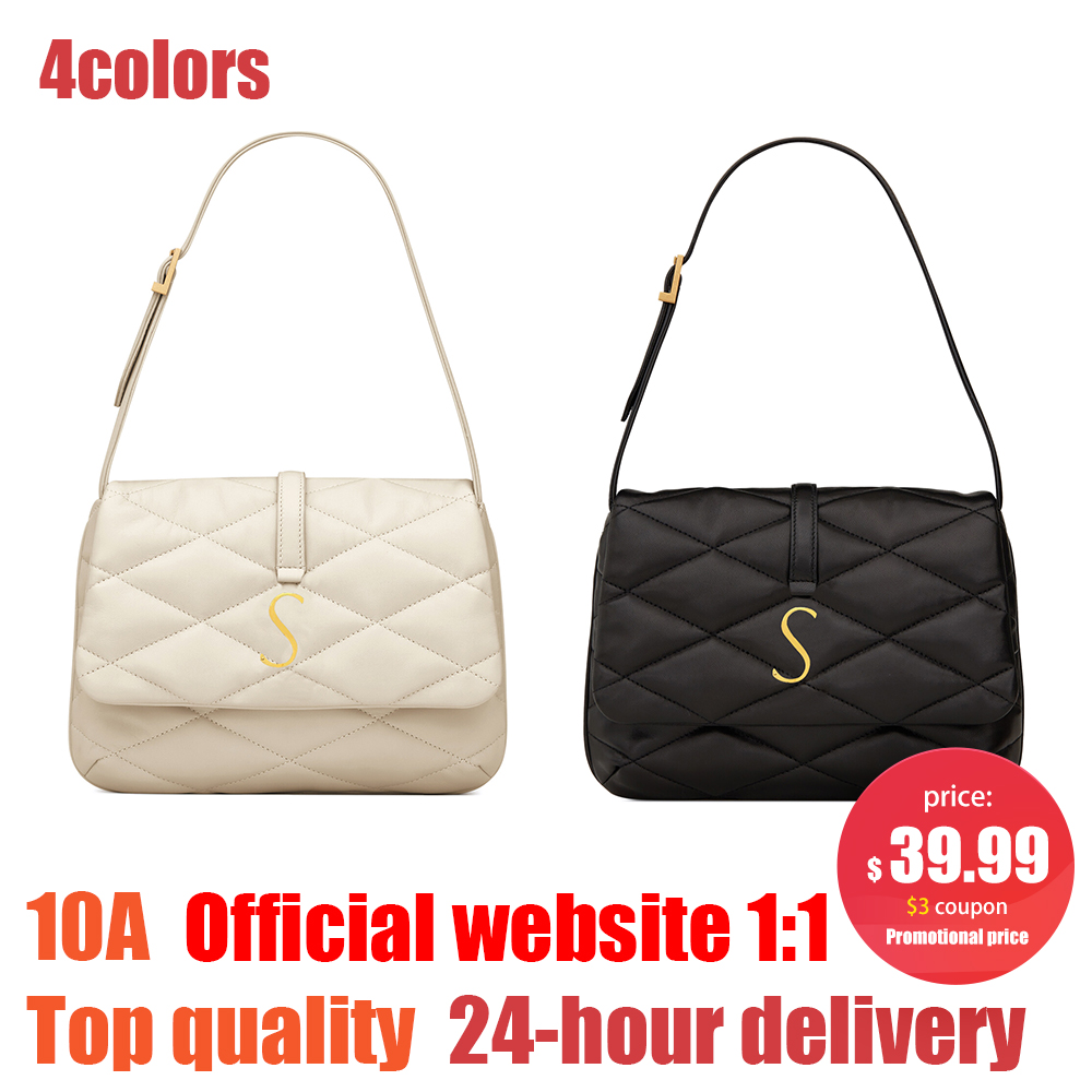

fashion 2023 new Le 57 handbags tote Shoulder Womens mens Underarm Designer bag Hobo Crossbody cosmetic Evening Luxurys quilted Clutch bags Lambskin Organizer lady, Black