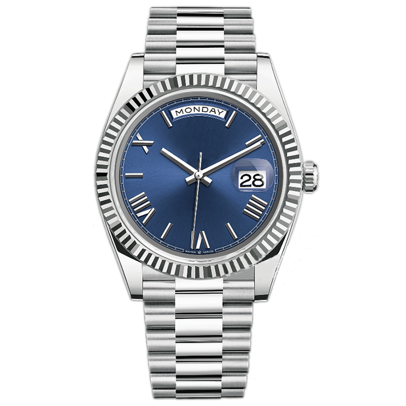 

Business Watch Men's Watchs Men Watch Date Automatic Watch 2813 Automatic Movement Sapphire Glass Stainless Steel Presidential Watch Strap Orologio Di Lusso, Color9