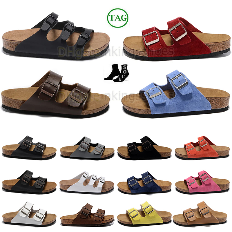 

Luxury Designer Birke Boston Clogs Slippers Platform Mens Women Summer Beach Outdoor Sandals Leather felt sliders Buckle Strap Flat Casual stocks 36-45, 40
