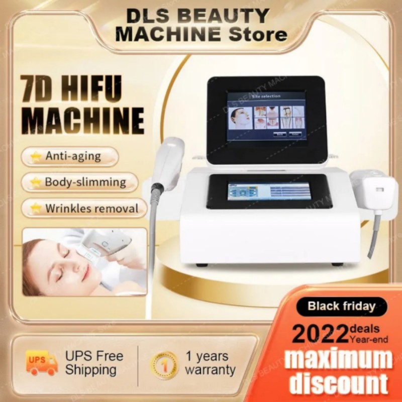 

Hot sales Liposonic HIFU Machine 7D 2in1 Body Scuplt High Intensity Focused Ultrasound Face Lifting Wrinkle Removal Slim Machine Portable Dual Screen for salon