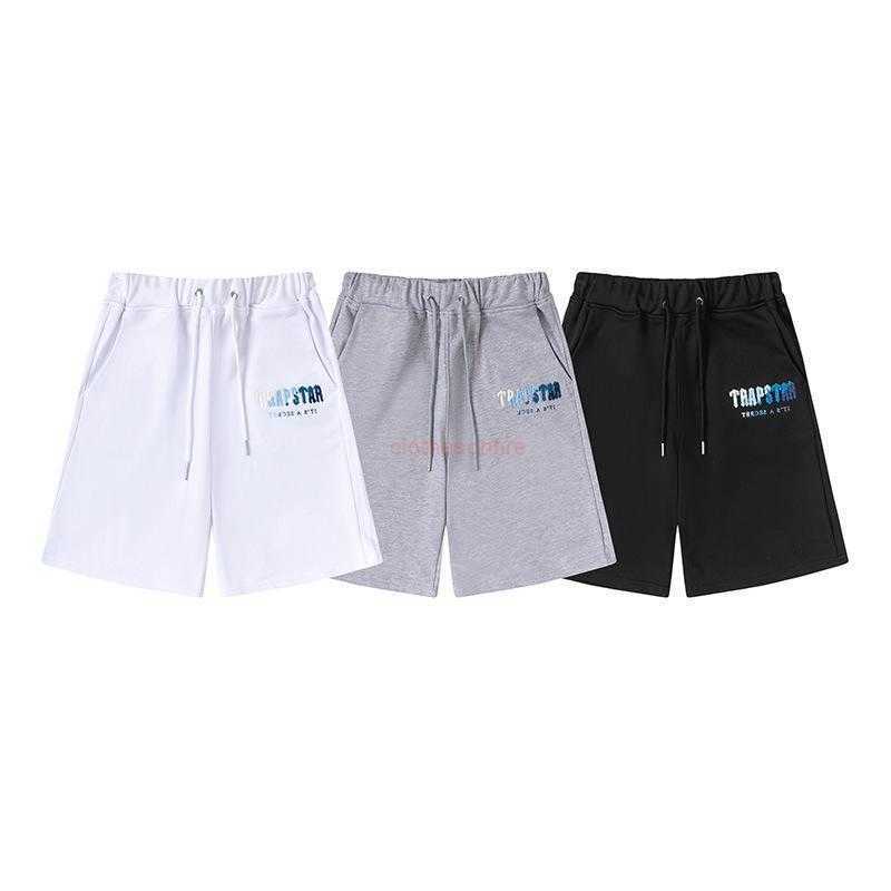 

Designer Fashion Clothing Tees Tsihrts Shirts Trapstar Letter White Blue Towel Embroidered Short Sleeve Tshirt Fashion Brand Mens Womens Couple Shorts Capris Set R, Grey a short sleeve