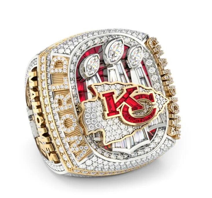 

2022 2023 chiefs Super Bowl Football Team Champions Championship Ring With Wooden Display box Souvenir Men Fan Gift Drop Shipping