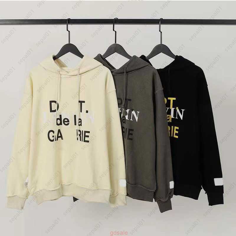 

Men's Hoodies Sweatshirts Fashion Men Womens Galleries Sweate Designer T-shirt Pullover Letter Flame Print Long Sleeve High Street Sweatshirt Trend, Shipping fee