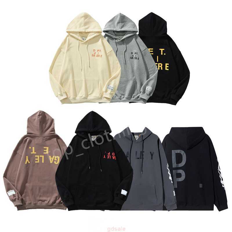 

Mens Hoodies Galleries Tops hooded Designer Fashion Loose pullover Long Sleeve Casual Cottons letter print Luxurys women Clothing Size -XL, Shipping fee