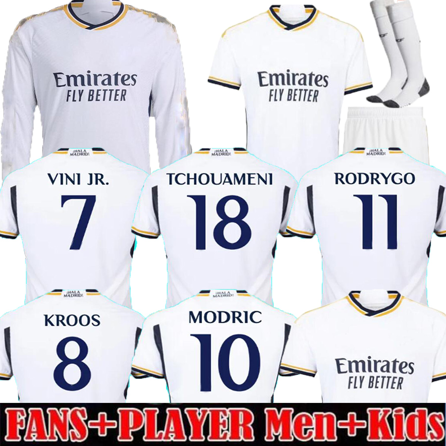 

23 24 BENZEMA Finals soccer jerseys player version VINI JR REAL MaDriDS CAMAVINGA TCHOUAMENI VALVERDE ASENSIO MODRIC 22 23 football shirt men kids 2023 2024, 22 23 3rd